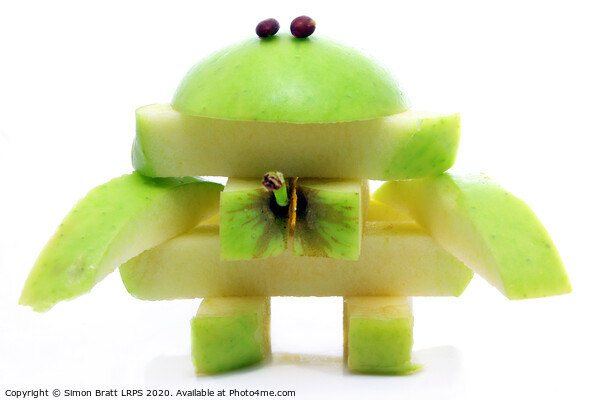 Friendly apple monster Picture Board by Simon Bratt LRPS