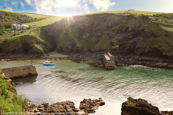 Port Isaac in North Cornwall England sea port Picture Board by Simon Bratt LRPS