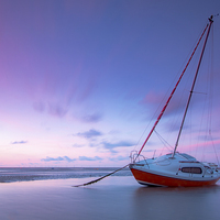 Buy canvas prints of   Tezza sunset beach by Paul Greenhalgh