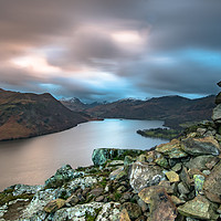 Buy canvas prints of Yew Crag cairn, Ullswater by Paul Greenhalgh