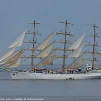 Buy canvas prints of Tall Ships off Hartlepool in July 2023 by Ernie Jordan