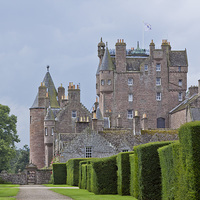 Buy canvas prints of  Glamis Castle Scotland by Ernie Jordan