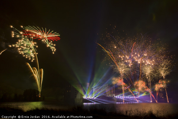 Fireworks 2014 at Leeds Castle. 1 of 5 Picture Board by Ernie Jordan