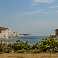 Buy canvas prints of The Seven Sisters from Cuckmere Haven Coastguard c by Ernie Jordan