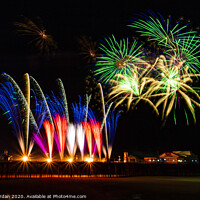 Buy canvas prints of Blackpool International Fireworks competition 1 of by Ernie Jordan