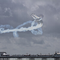 Buy canvas prints of Breitling Jet Team at Eastbourne  by Ernie Jordan