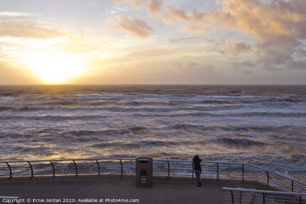 Blackpool sunset Picture Board by Ernie Jordan