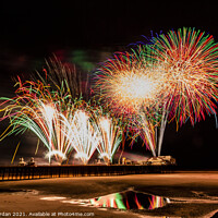 Buy canvas prints of Blackpool International Fireworks competition 2 of 5 by Ernie Jordan