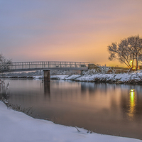 Buy canvas prints of  cold crossing by steven stain