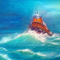 Buy canvas prints of  Mallaig Lifeboat. by Dawn Rigby