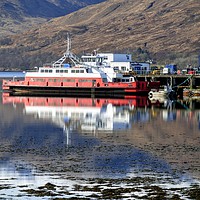 Buy canvas prints of Fishing Trawler on Loch Linnhe, Fort William. by Dawn Rigby