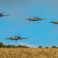 Buy canvas prints of  Battle of Britain 75th Anniversary Flypast by Max Stevens
