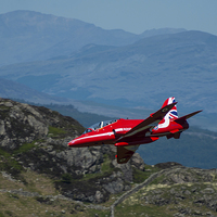 Buy canvas prints of  Red Arrows in Snowdonia by Max Stevens