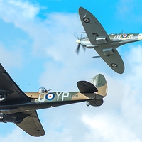 Buy canvas prints of  Fighter Escort by Max Stevens
