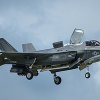 Buy canvas prints of Lockheed Martin f35 of the USMC in the hover by Max Stevens