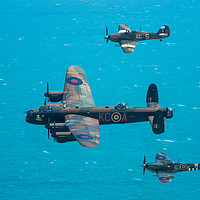 Buy canvas prints of Battle of Britain Flypast at Beachy Head by Max Stevens