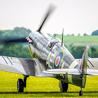 Buy canvas prints of Spitfire Taxis out by Max Stevens
