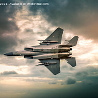 Buy canvas prints of F15 fighter by Derrick Fox Lomax