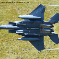 Buy canvas prints of F15 fighter jet usaf by Derrick Fox Lomax