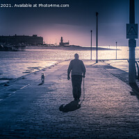 Buy canvas prints of knott end to fleetwood by Derrick Fox Lomax