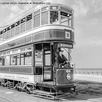 Buy canvas prints of Blackpool Heritage Tram by Derrick Fox Lomax