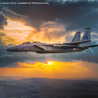 Buy canvas prints of F15 Fighter jet by Derrick Fox Lomax