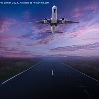 Buy canvas prints of 757 aeroplane take off by Derrick Fox Lomax