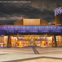 Buy canvas prints of The Lowry Manchester by Derrick Fox Lomax