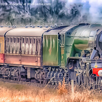 Buy canvas prints of The flying scotsman by Derrick Fox Lomax