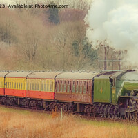 Buy canvas prints of The Flying Scotsman At Bury Lancs by Derrick Fox Lomax