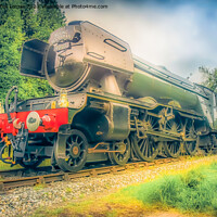 Buy canvas prints of The Iconic Flying Scotsman: Bury's Pride by Derrick Fox Lomax