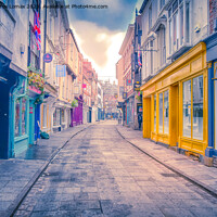 Buy canvas prints of Stonegate in york city by Derrick Fox Lomax