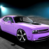 Buy canvas prints of   Dodge challenger by Derrick Fox Lomax