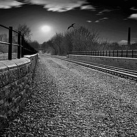 Buy canvas prints of railway viaduct by Derrick Fox Lomax
