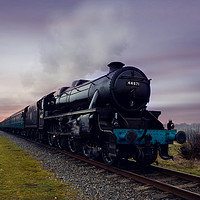 Buy canvas prints of 44871 at east lancs railway by Derrick Fox Lomax