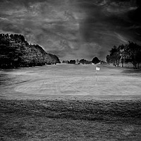 Buy canvas prints of Clouds over the golf course by Derrick Fox Lomax