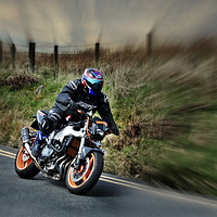 Buy canvas prints of motorcycle road racing by Derrick Fox Lomax