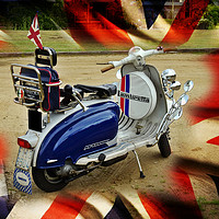 Buy canvas prints of Scooter Motorbike by Derrick Fox Lomax