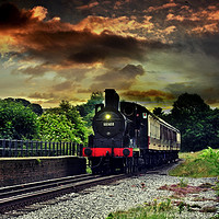 Buy canvas prints of 12322 locomotive train by Derrick Fox Lomax