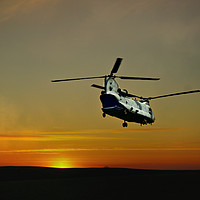 Buy canvas prints of chinook over the ground by Derrick Fox Lomax