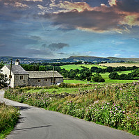 Buy canvas prints of View of holcombe hill lancashire by Derrick Fox Lomax