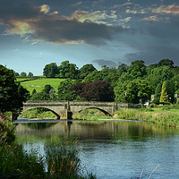 Buy canvas prints of Bridge over the River Ribble by Derrick Fox Lomax