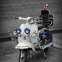 Buy canvas prints of Scooter Motorbike by Derrick Fox Lomax
