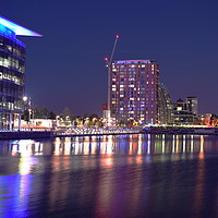 Buy canvas prints of Media City Manchester by Derrick Fox Lomax