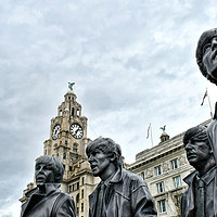 Buy canvas prints of The beatles at liverpool by Derrick Fox Lomax