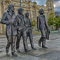 Buy canvas prints of The Beatles by Derrick Fox Lomax