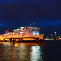 Buy canvas prints of Liverpool ferry by Derrick Fox Lomax