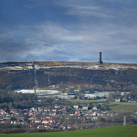 Buy canvas prints of Holcombe hill and peel monument by Derrick Fox Lomax