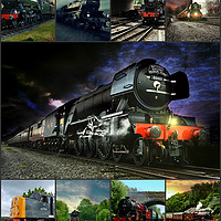 Buy canvas prints of The flying scotsman & friends by Derrick Fox Lomax