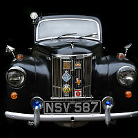 Buy canvas prints of Ford prefect classic car by Derrick Fox Lomax